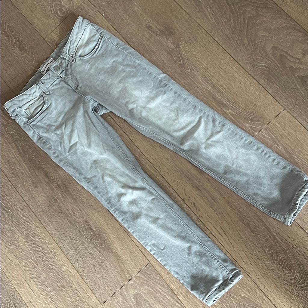 Topshop Light Gray Skinny Jeans